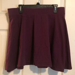 Purple Mini Skater Skirt